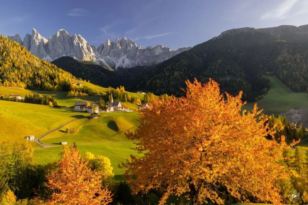 Dolomiti, l'ora d'oro in Val di Funes