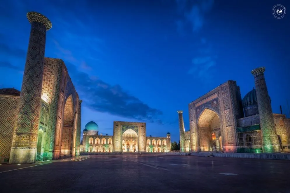 La piazza Registan di Samarcanda