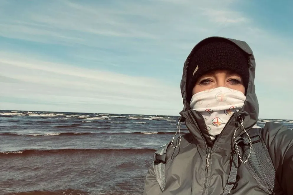 Sul Baltico con il vento freddo del Nord