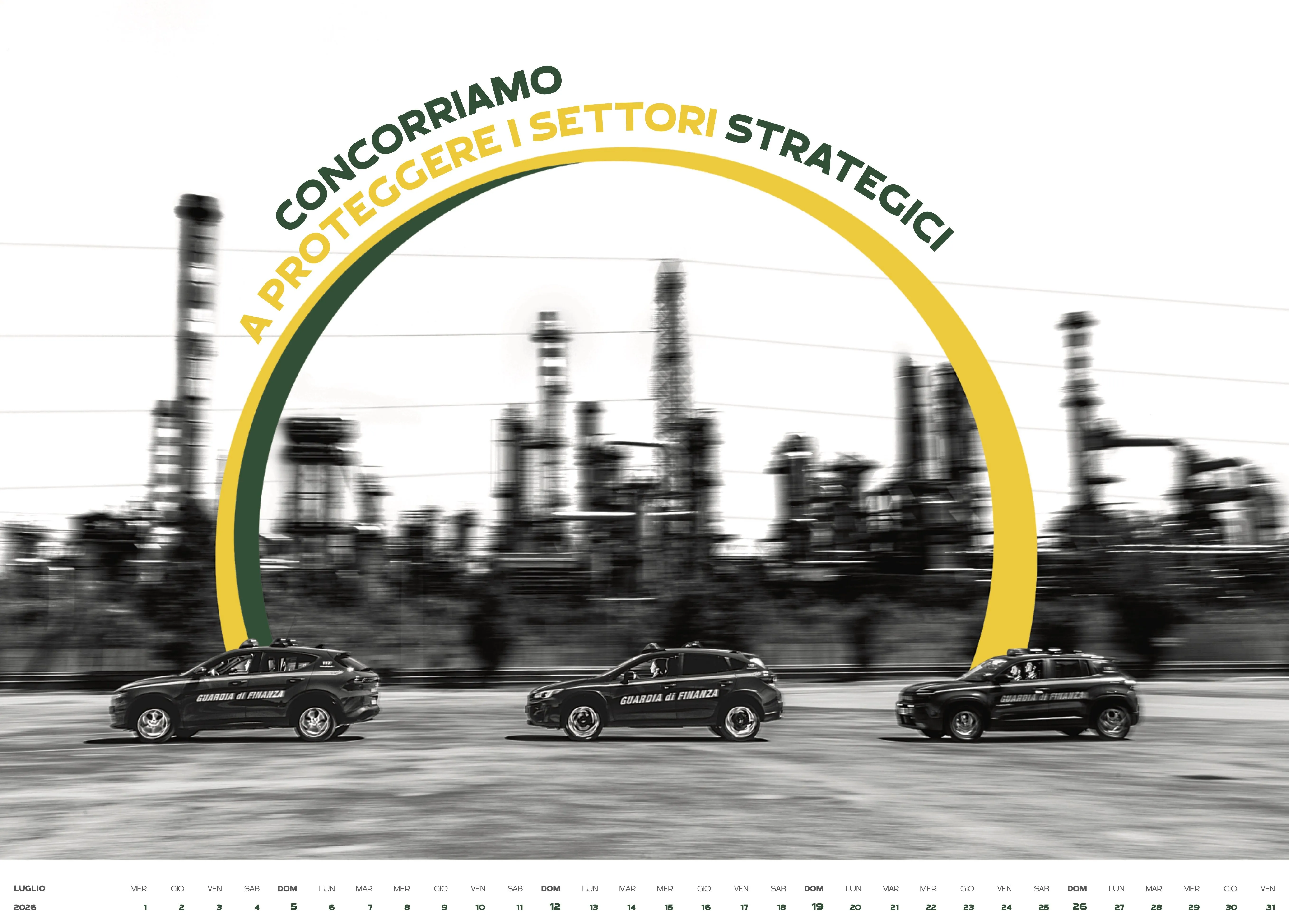 Il mese di luglio del calendario 2026 della Guardia di Finanza.