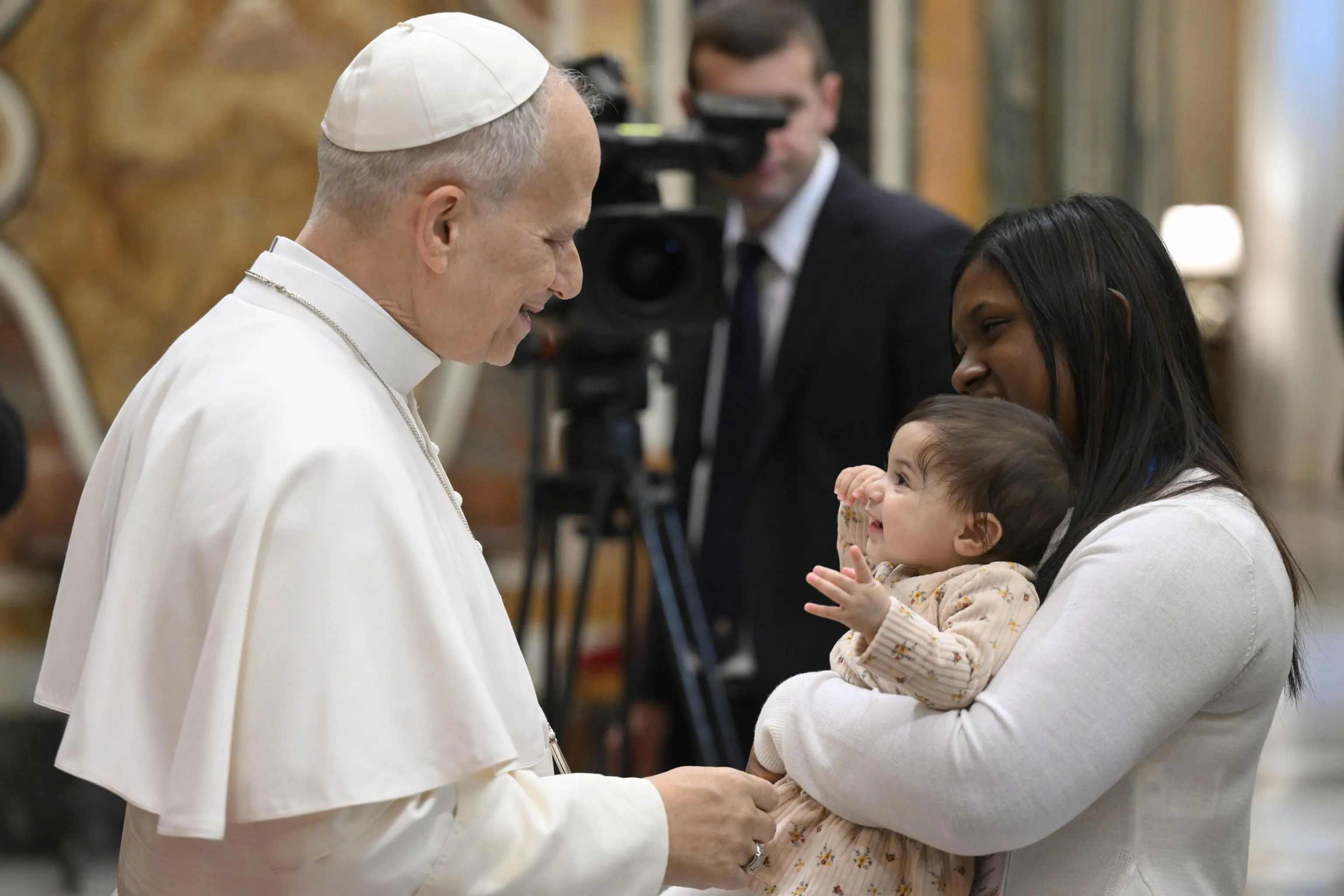Papa Leone XIV in occasione dell'udienza ai giovani del Progetto Policoro, 21 febbraio 2026 - (Vatican Media)