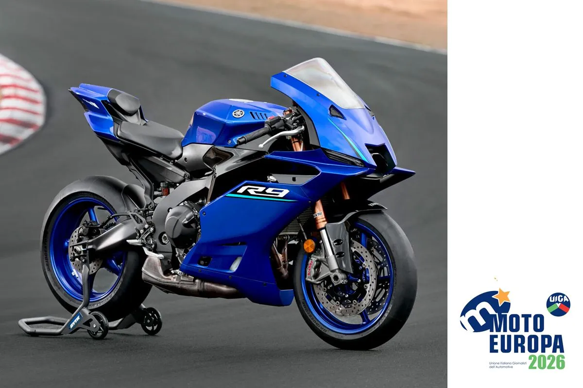 Un'immagine della Yamaha R9, finalista del Premio Moto Europa