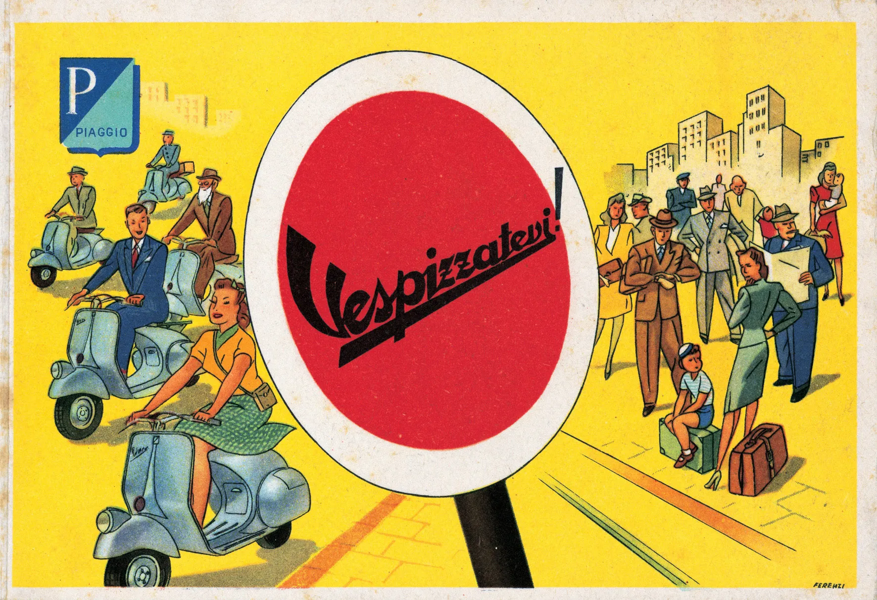 La campagna 1950: Vespizzatevi! / Archivio Piaggio