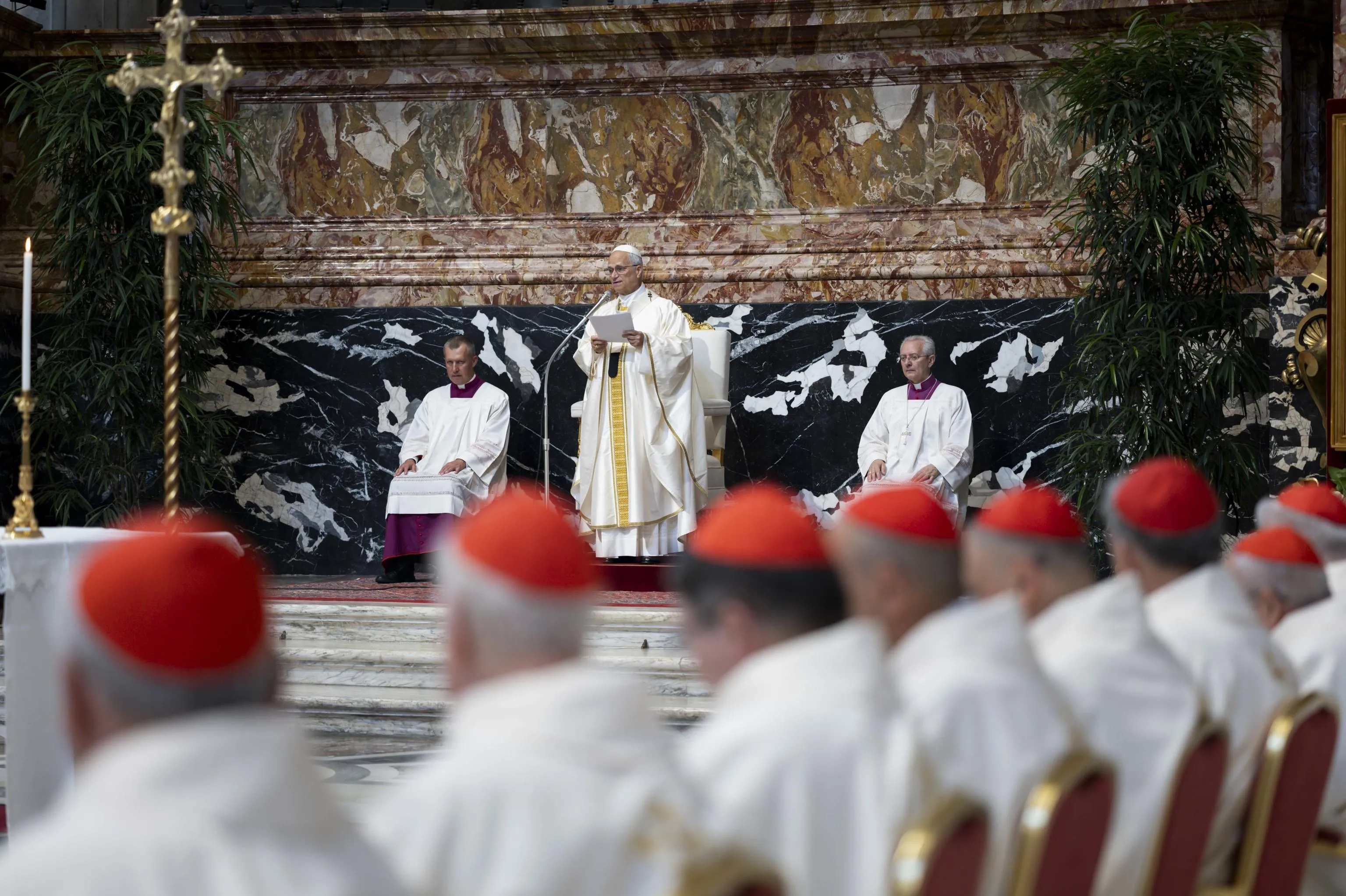 Il Papa presiede la Messa di apertura del Concistoro straordinario nella Basilica di San Pietro, 26 giugno 2026 - (Vatican Media)