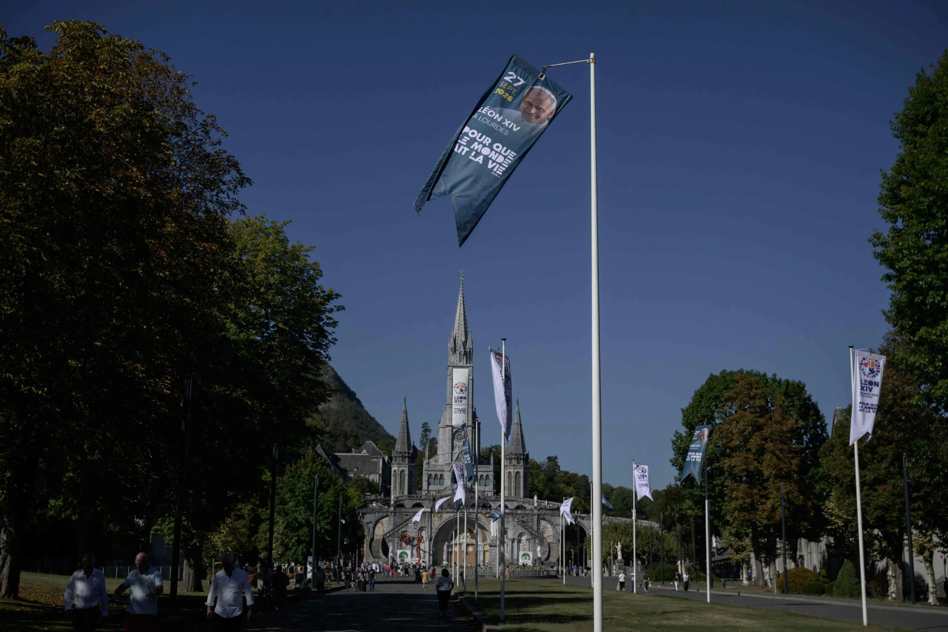 L'attesa per la visita del Papa a Lourdes / AFP