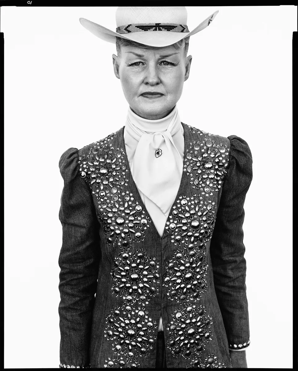 Ruby Mercer, publicist, Frontier Days, Cheyenne, Wyoming, July 31, 1982. Photographs by Richard Avedon © The Richard Avedon Foundation