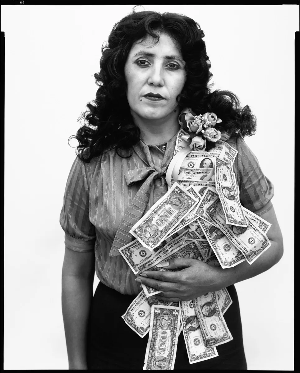 Petra Alvarado, factory worker, on her birthday, El Paso, Texas, April 22, 1982. Photographs by Richard Avedon © The Richard Avedon Foundation