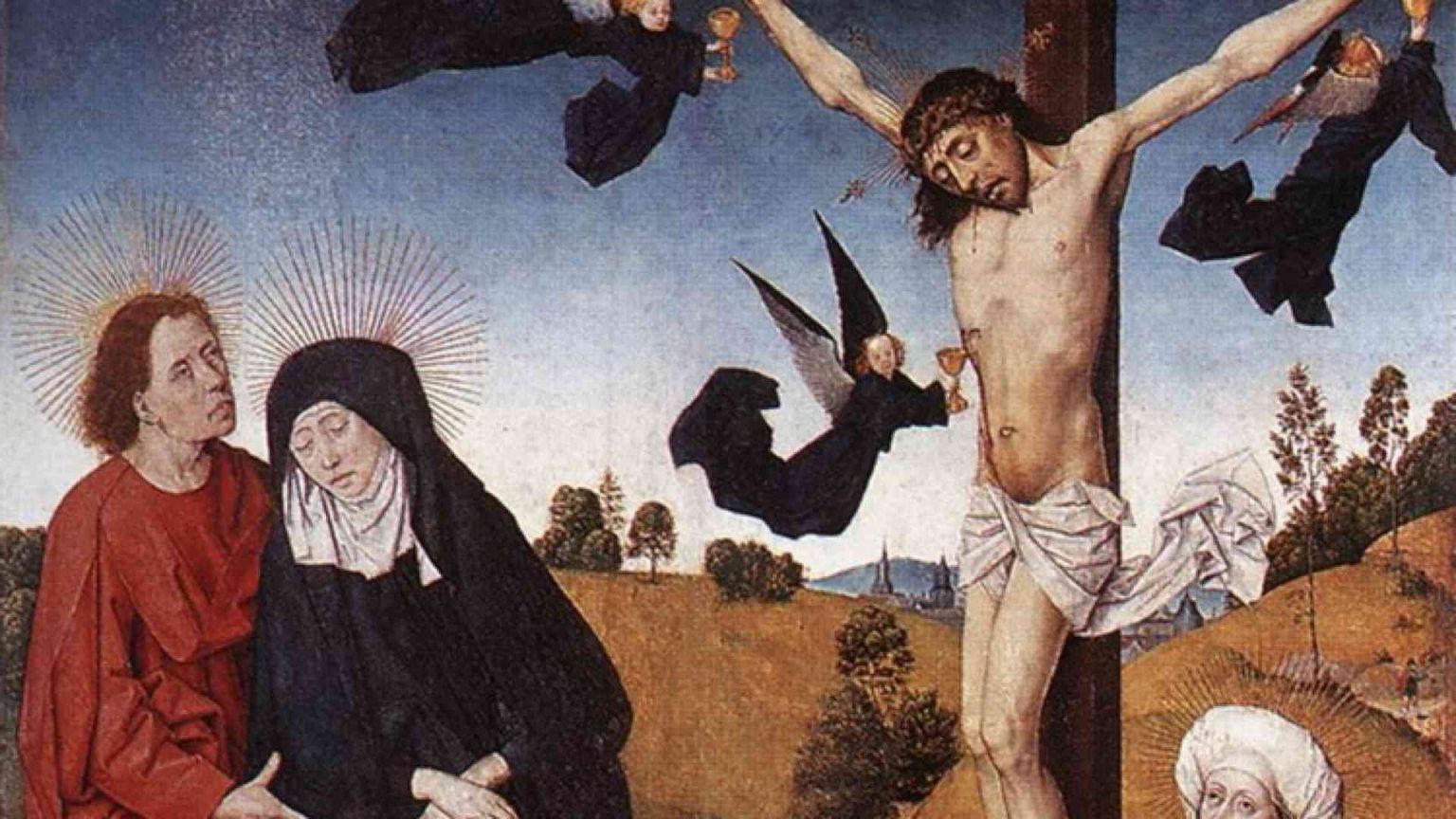 Madre in cammino con grande dolore