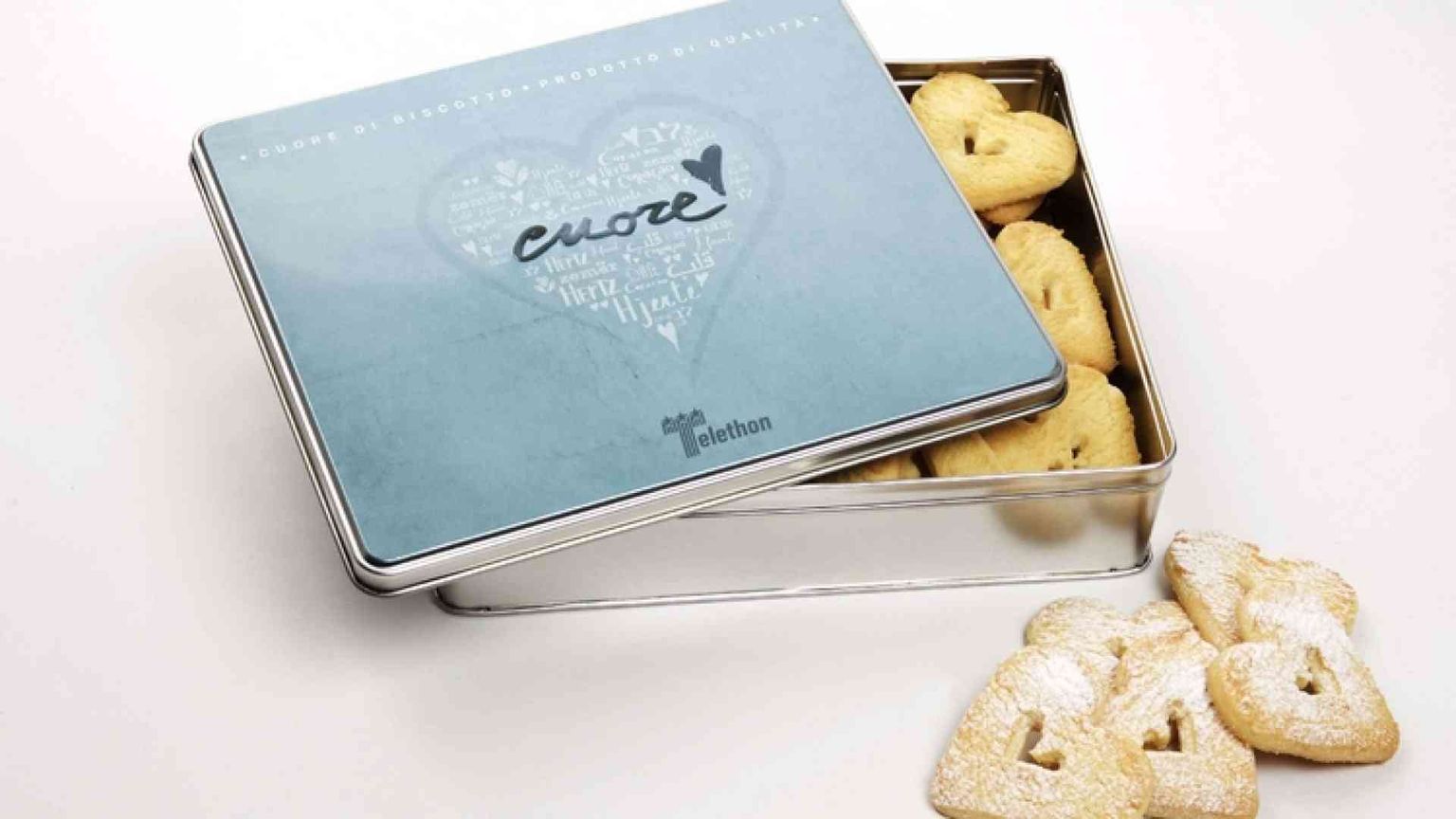 Telethon, cuori di biscotto per sostenere la ricerca 