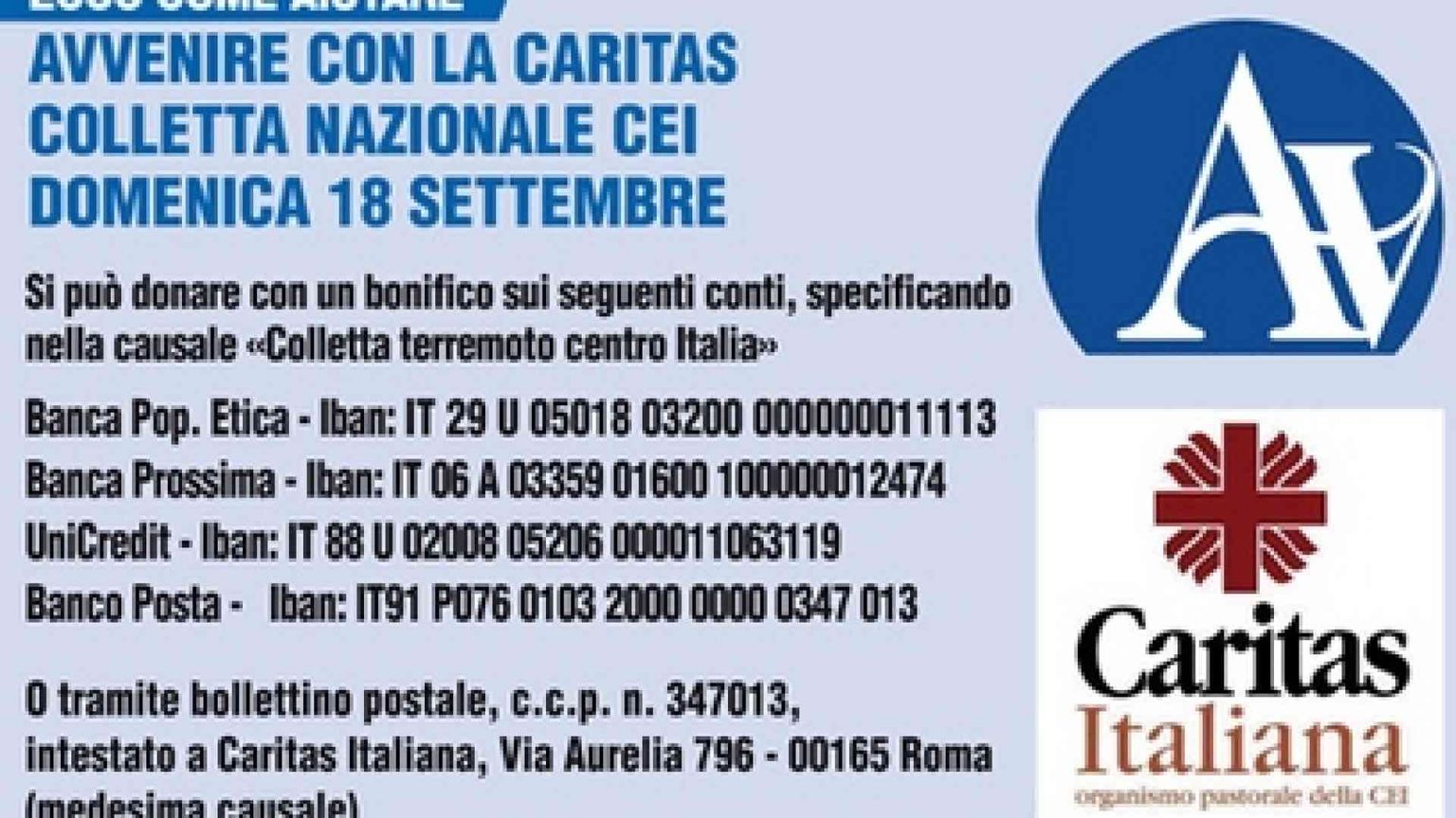 Terremoto, Avvenire con la Caritas: come aiutare