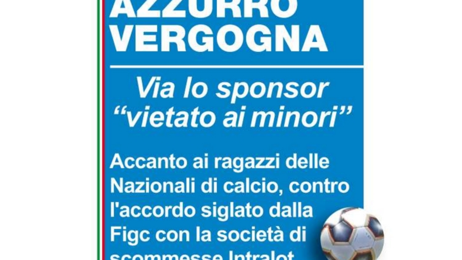 Azzardo Nazionale, lo sponsor precisa ciò che è già chiaro. E frena
