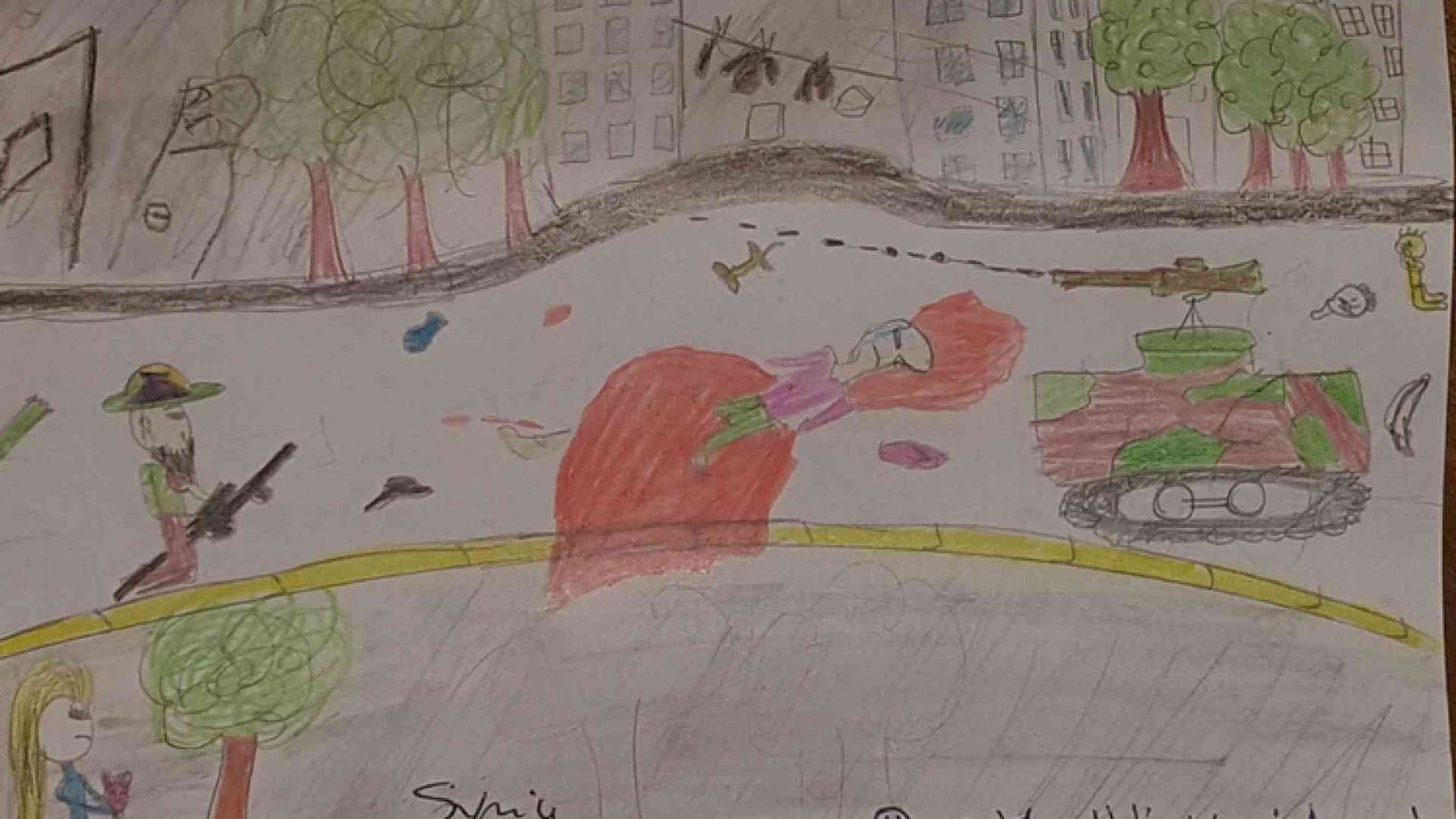 Aleppo, i bimbi disegnano paure e speranze