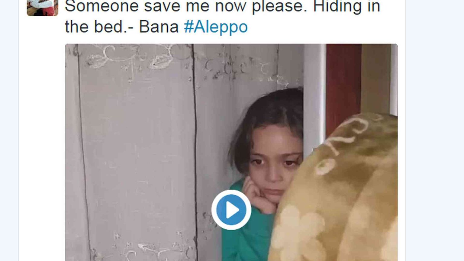 Aleppo, il caso della bimba che twitta sotto le bombe. Ma sarà vero?