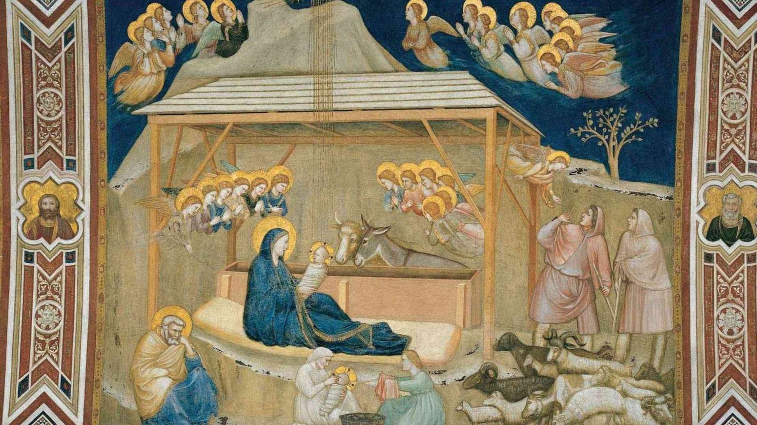 Papa Francesco sceglie la Natività di Giotto per gli auguri di Natale