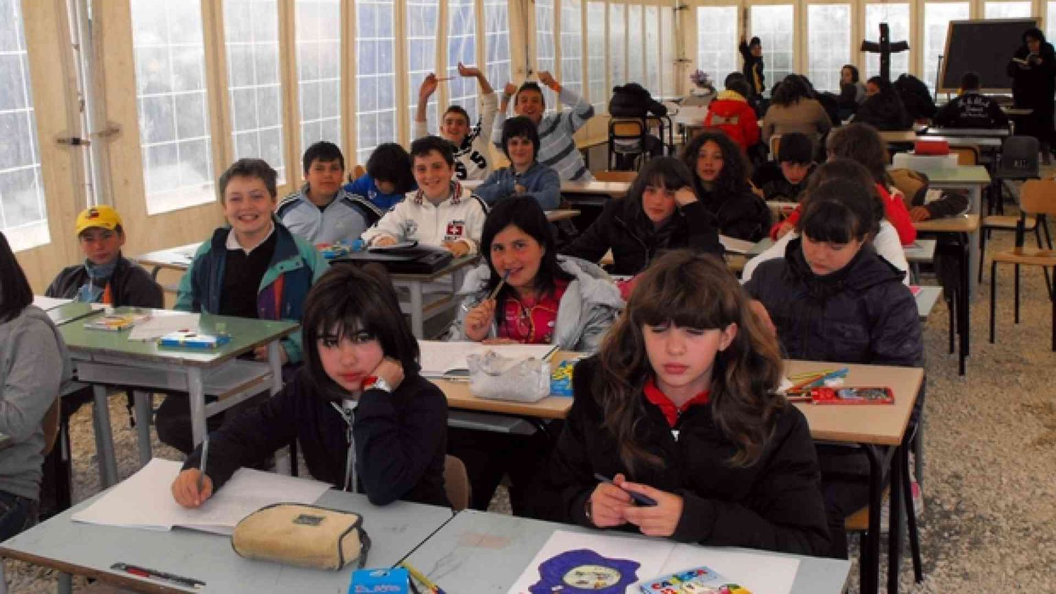 A scuola si va anche se fa freddo