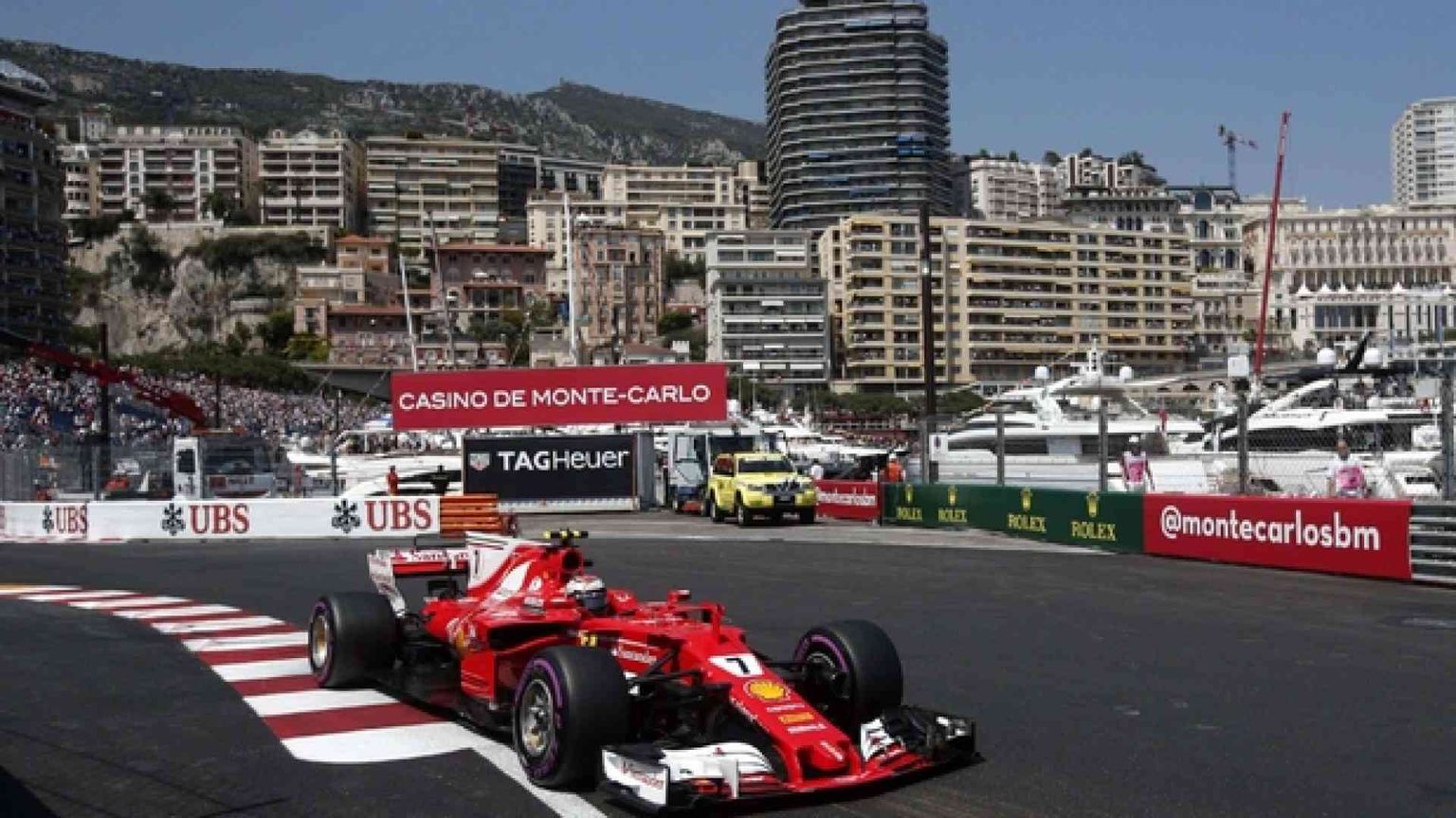 A Montecarlo prima fila tutta Ferrari