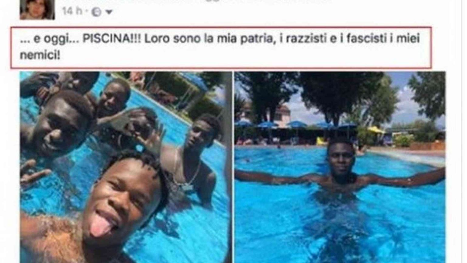 Porta i migranti in piscina, parroco attaccato su Facebook