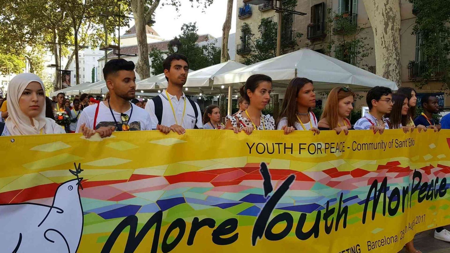 Barcellona, dai giovani di tutta Europa un appello per la pace
