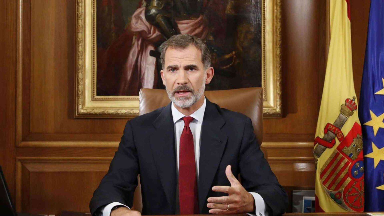 Re Felipe: «Dalla Catalogna slealtà inaccettabile». 300mila in piazza