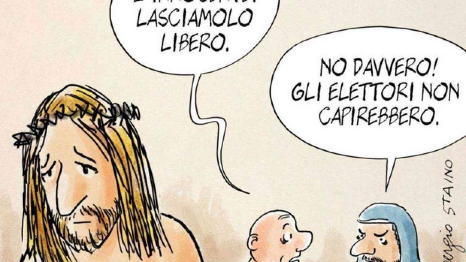 Staino, la ragionevolezza della fede e la fantasia straordinaria di Dio