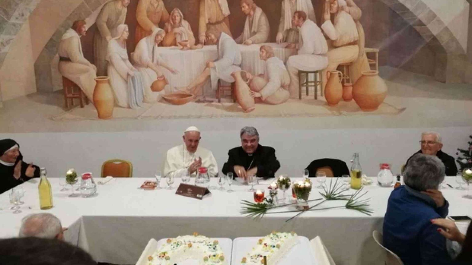 Papa Francesco ad Albano per festeggiare i 70 anni di monsignor Semeraro