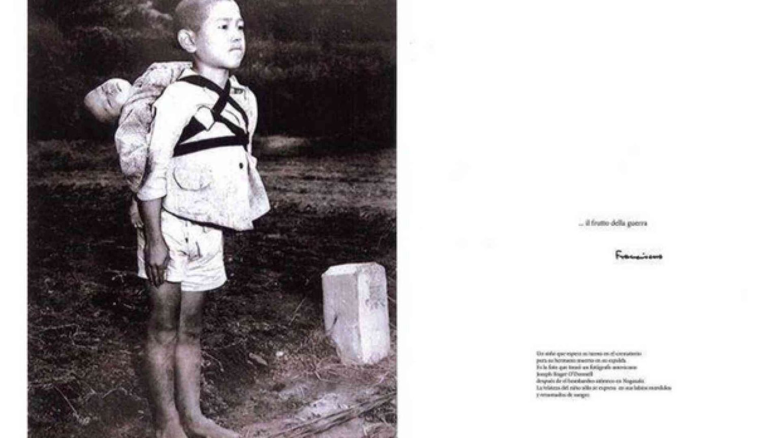 Una foto di Nagasaki scelta dal Papa: ecco i «frutti della guerra»