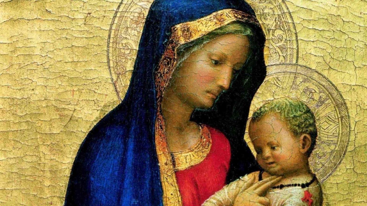 La Vergine Maria, Madre che regala un sorriso. E fa il solletico