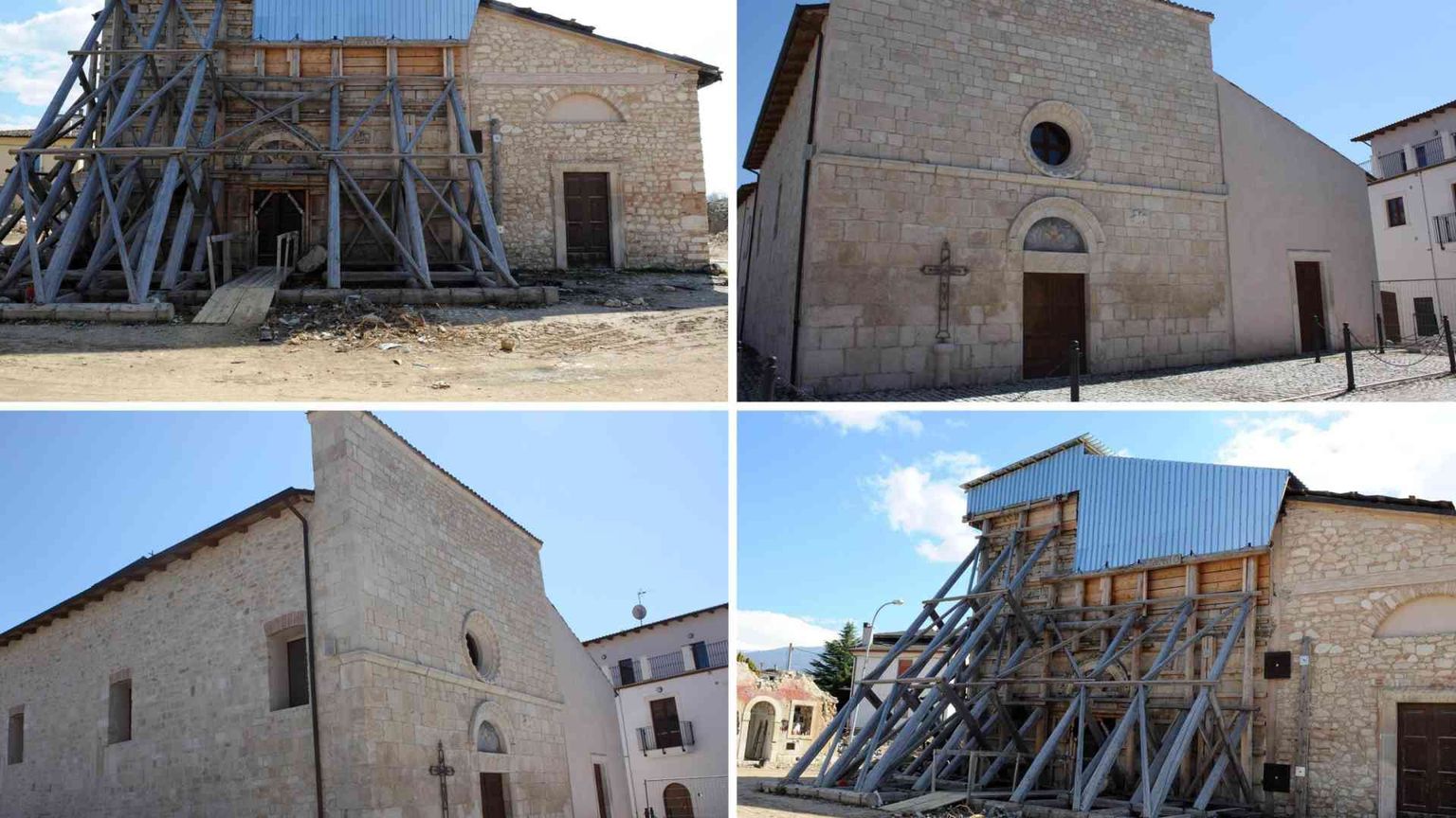 6 aprile 2009/19, la ricostruzione dell'Aquila con le foto a confronto