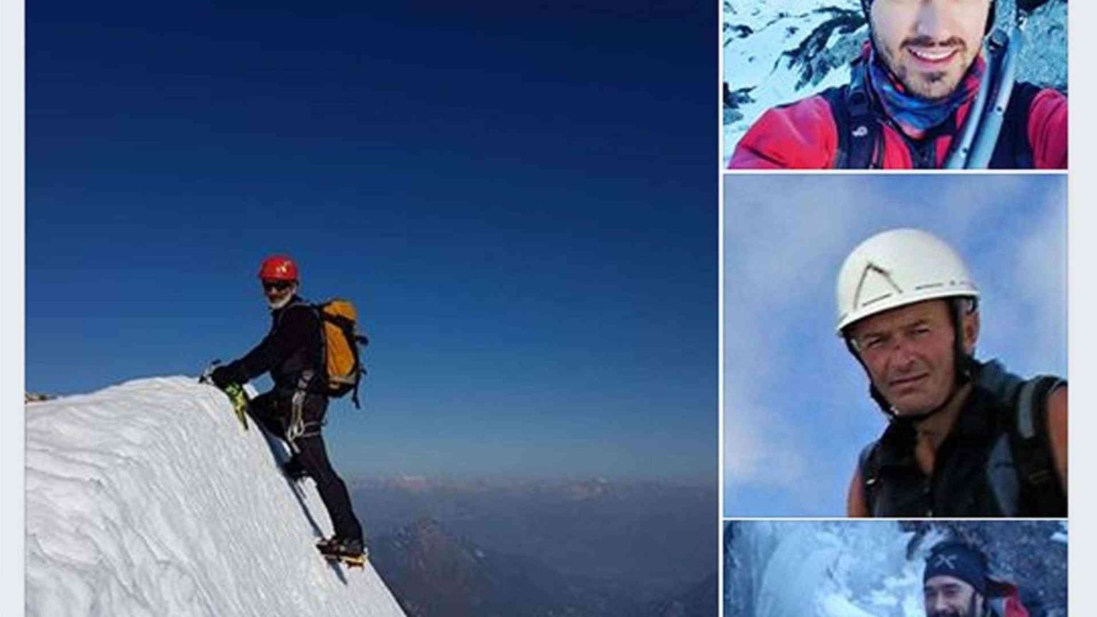 Salvati gli alpinisti italiani colpiti da una valanga