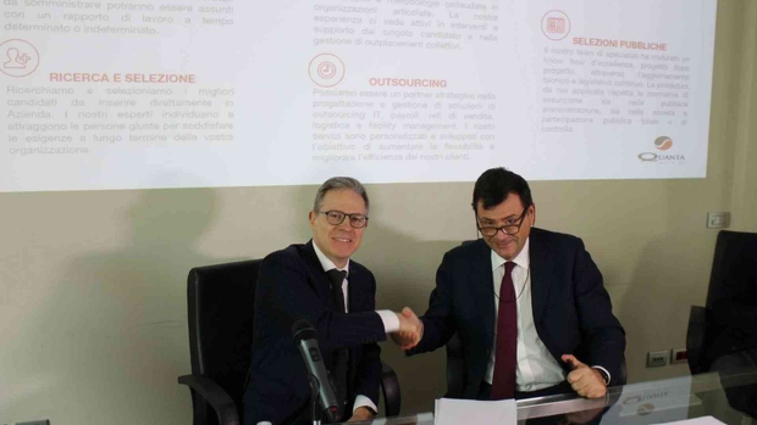 Firmata la convenzione tra Fondazione Lavoro e Quanta