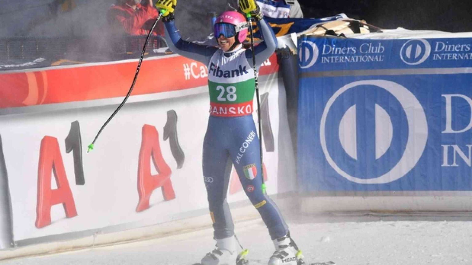 Triplete all'italiana. Valanga rosa sul podio: Curtoni, Bassino e Brignone
