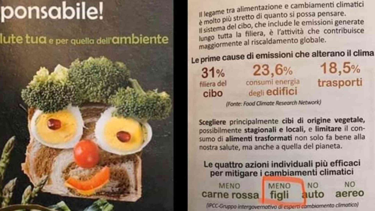 Per salvare il pianeta «bisogna fare meno figli», volantino choc del Comune