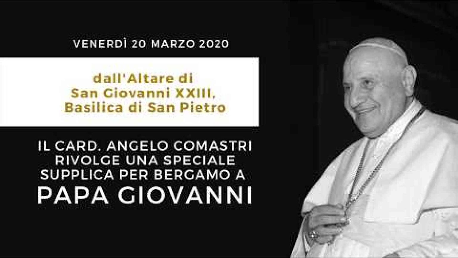 «Papa Giovanni, prega per la tua terra». La supplica del cardinale Comastri