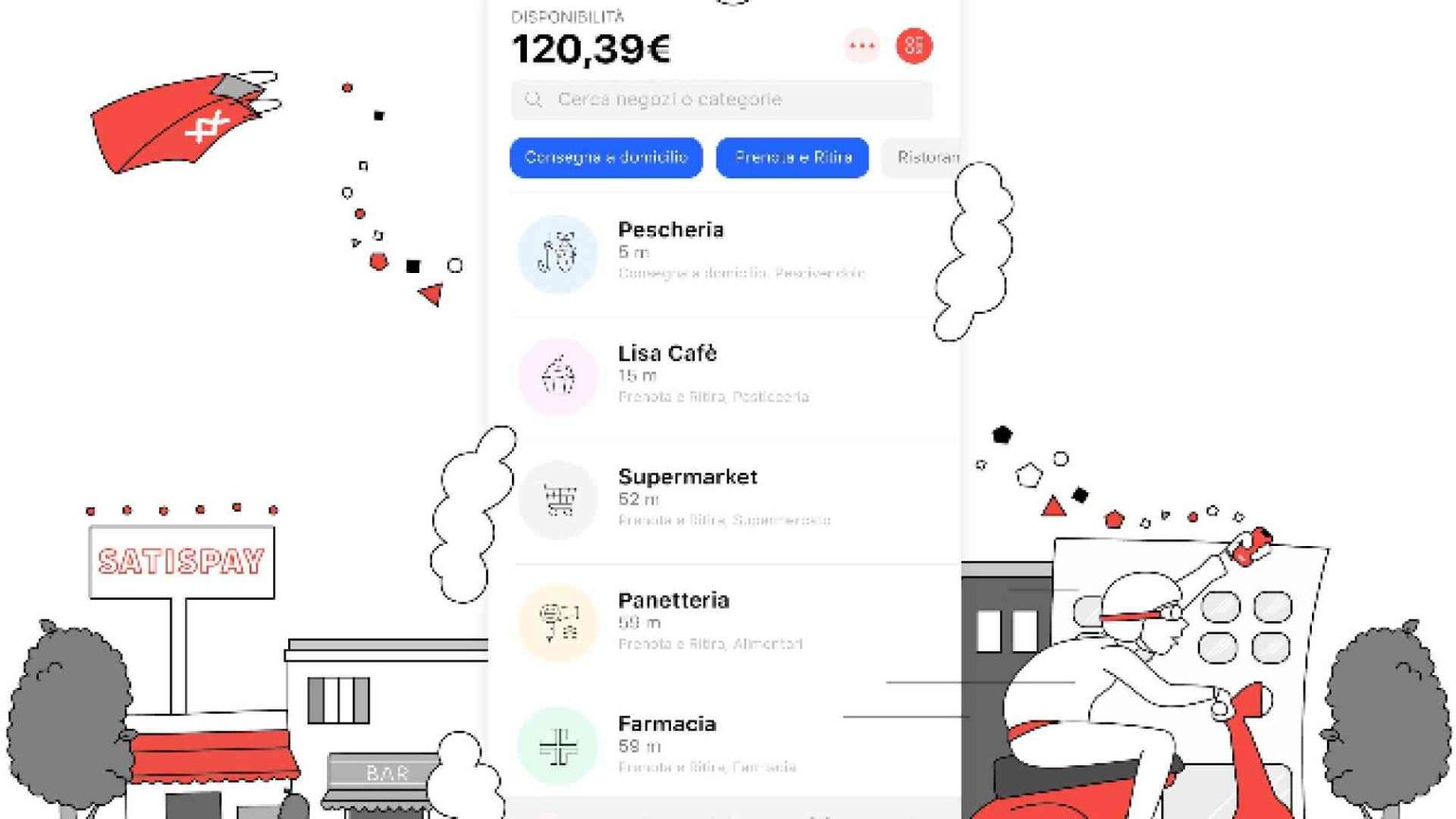 Satispay lancia il pagamento per la consegna a domicilio