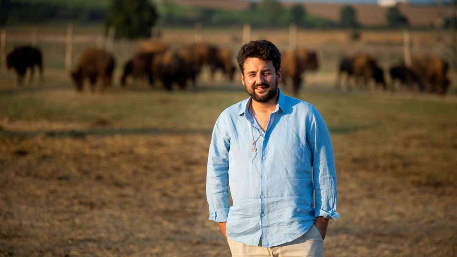 L'unico allevatore italiano di bisonti americani