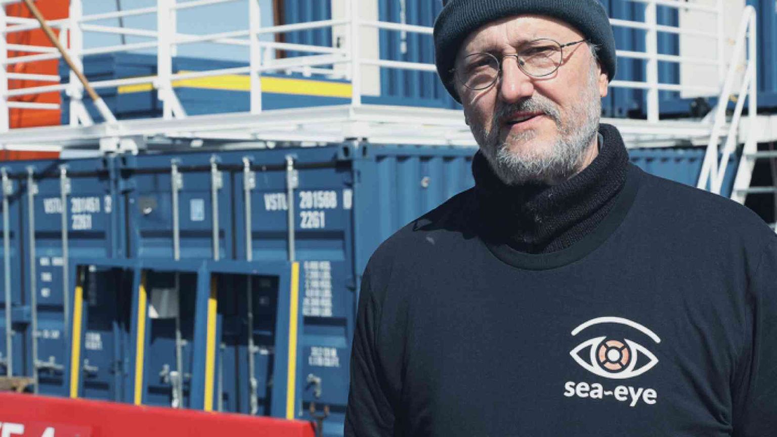 Il vescovo-marinaio sulla nave di soccorso di Sea Eye