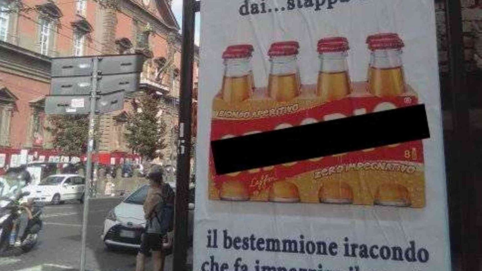 Napoli-choc, manifesti con bestemmie per mostra promossa dalla Giunta