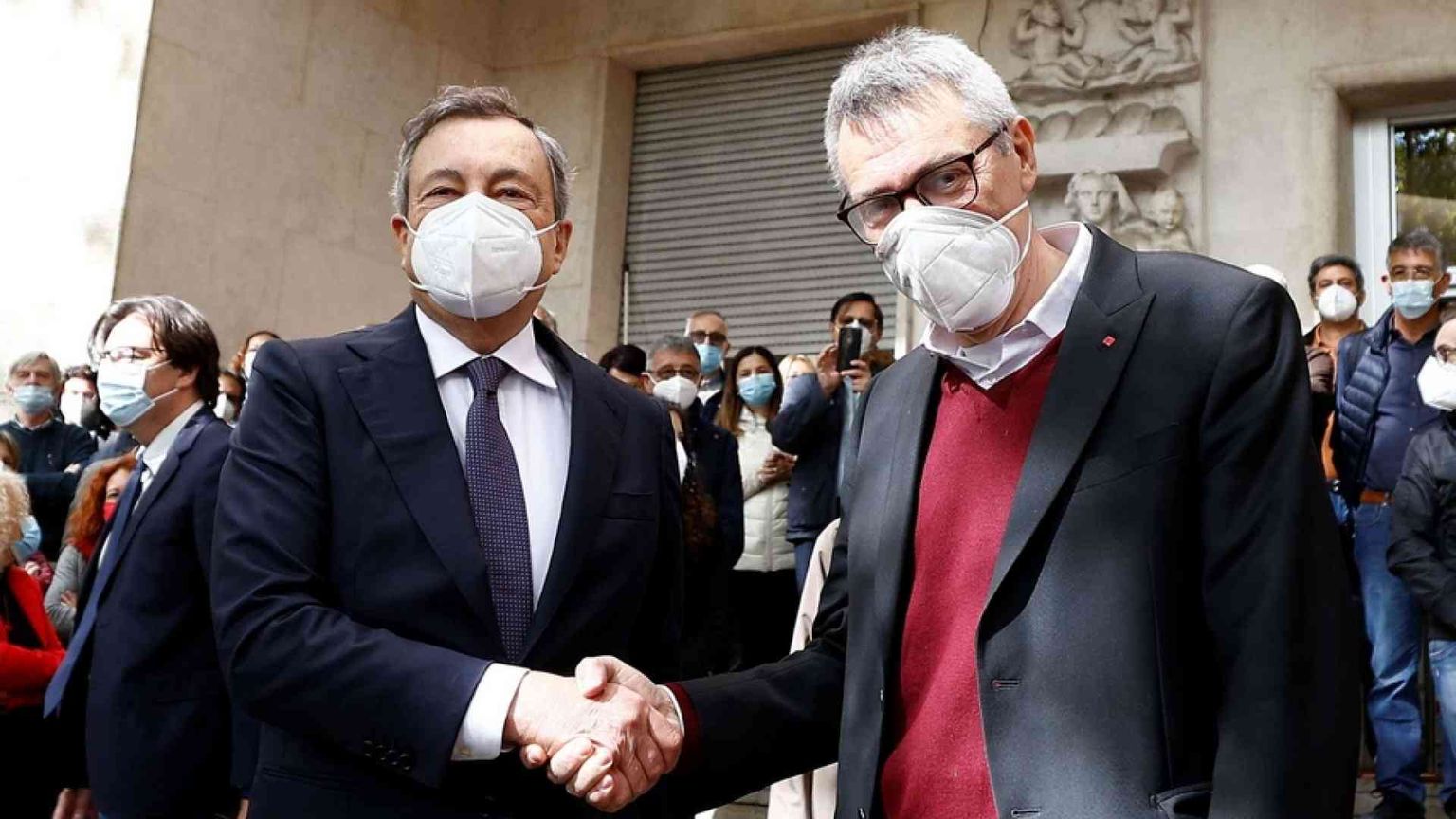 Draghi alla Cgil, incontro con Landini