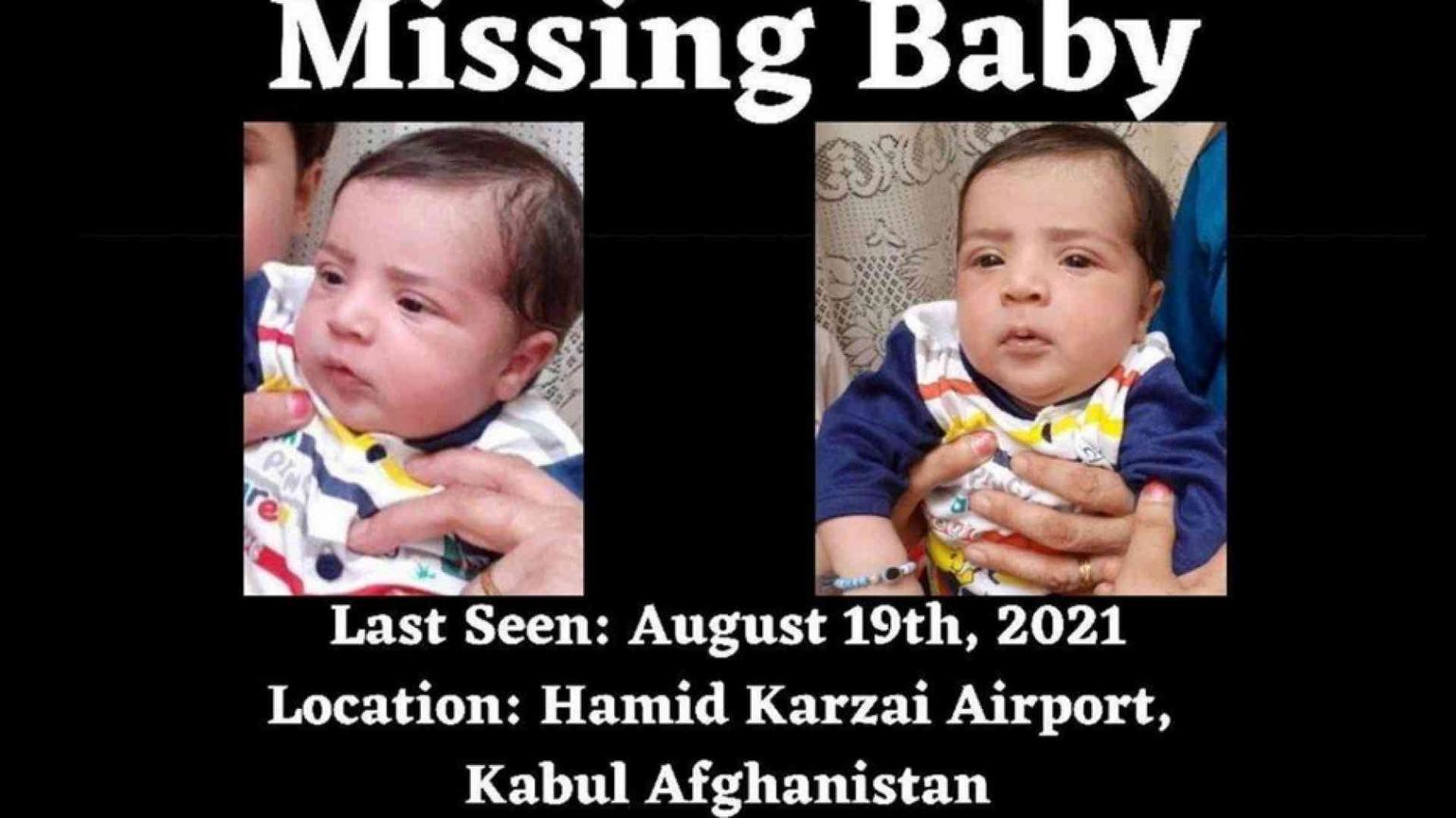 Affidato a marine nel caos di Kabul, il neonato non si trova più