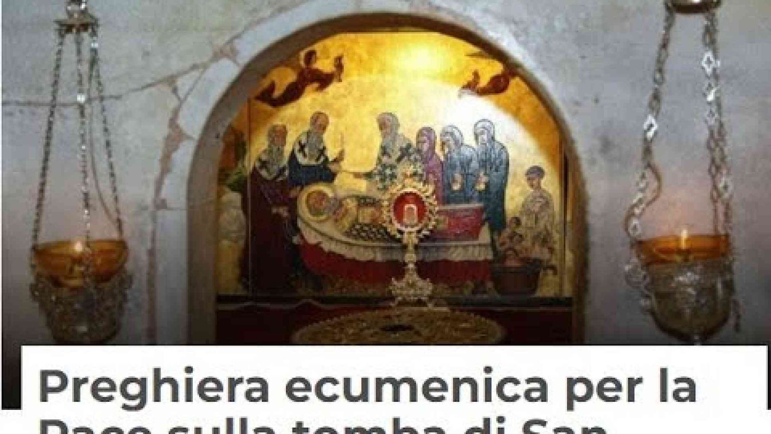 A Bari la preghiera ecumenica per la pace sulla tomba di san Nicola