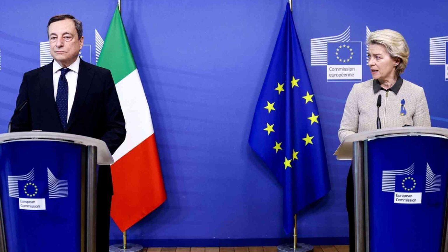 Draghi-Von der Leyen: uniti su sanzioni. Energia, proteggere cittadini