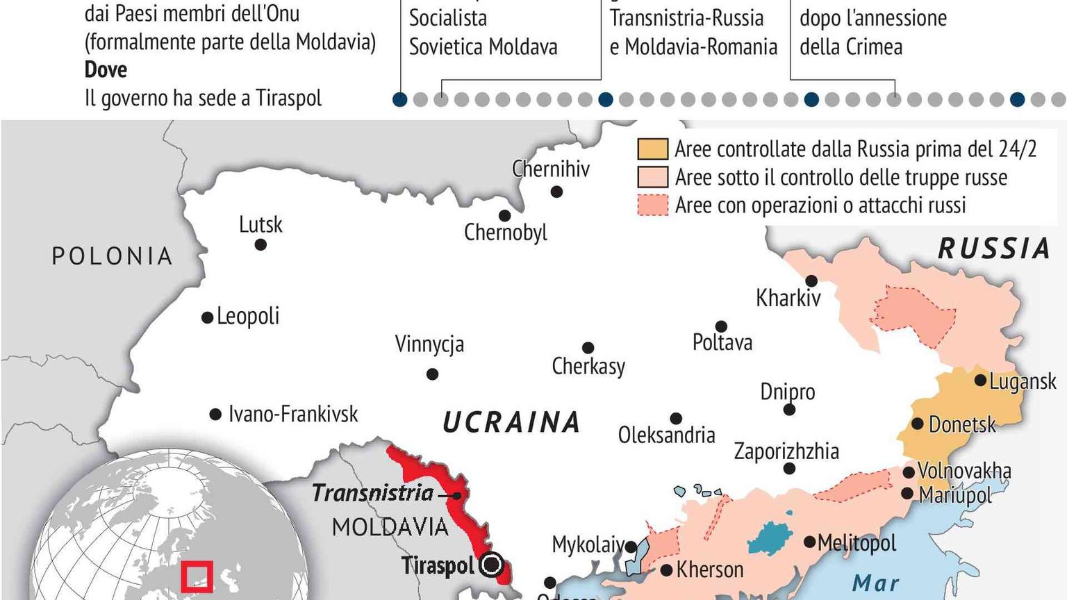Dalla Transnistria alla Gagauzia: ecco le bombe a orologeria di Putin