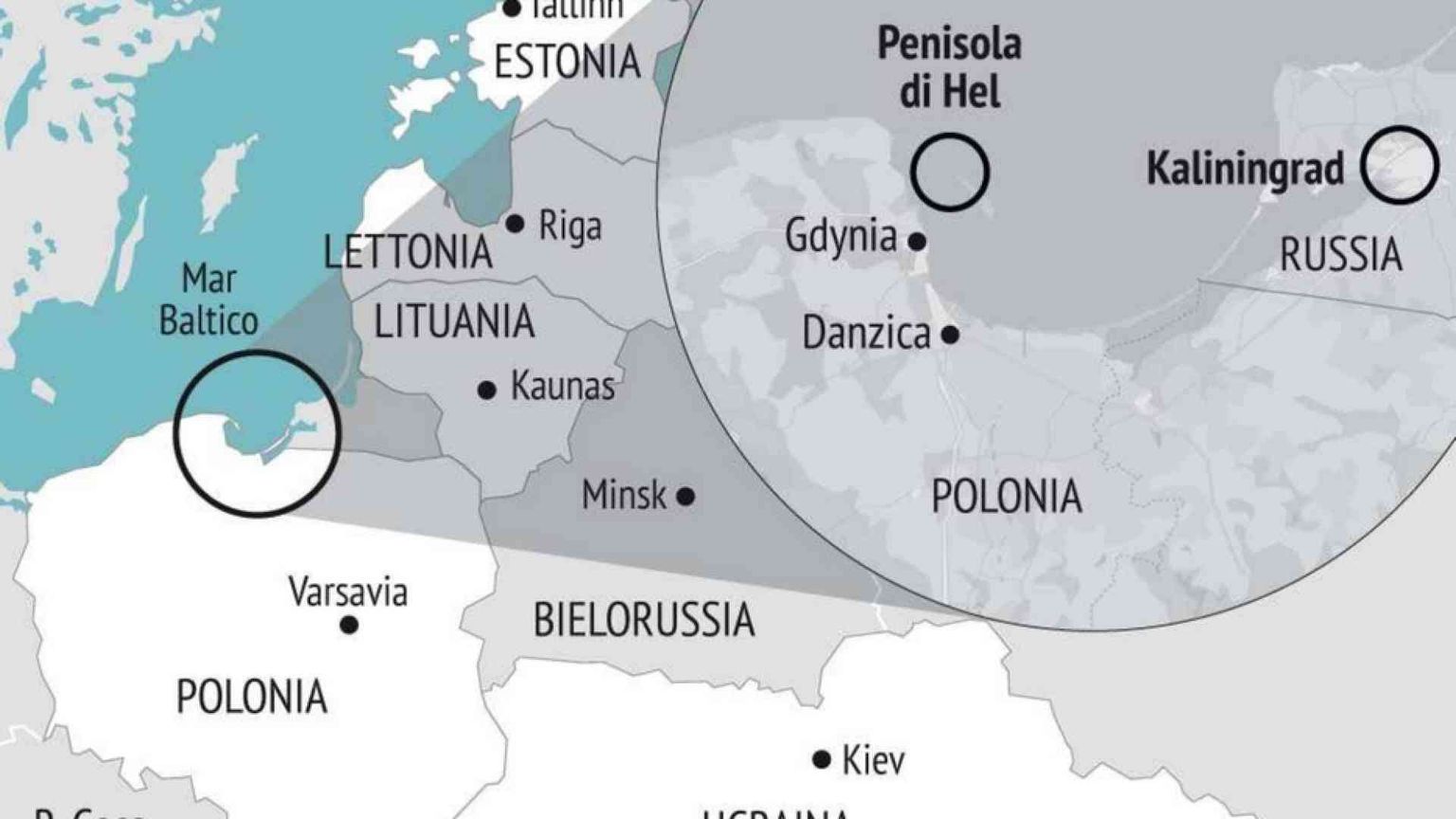 Da Kaliningrad i missili nucleari di Putin sfidano la Nato