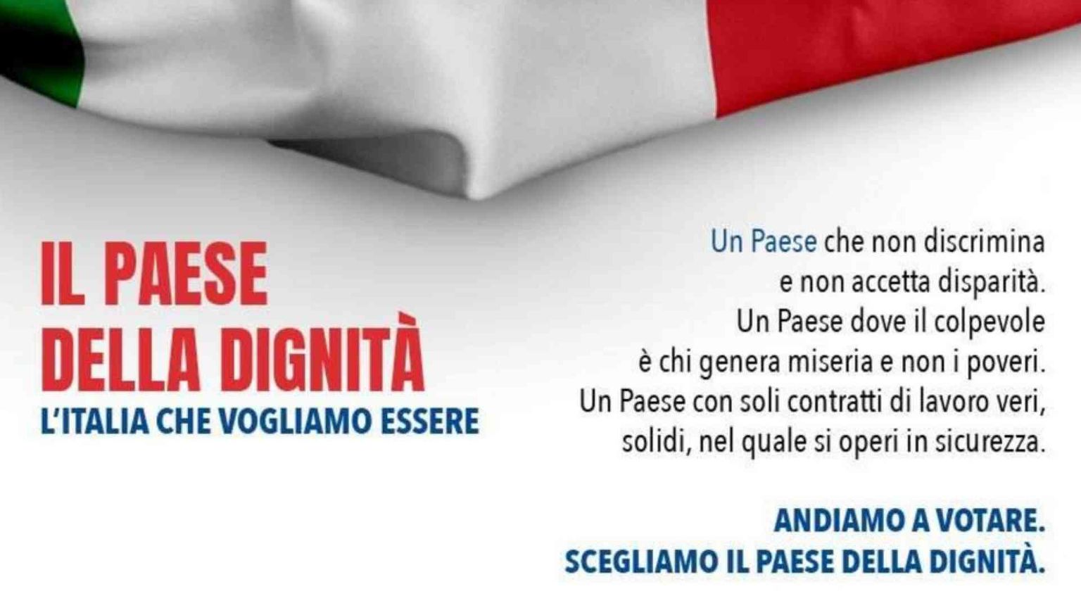 L’appello al voto delle Acli: «L’Italia sia il Paese della dignità»