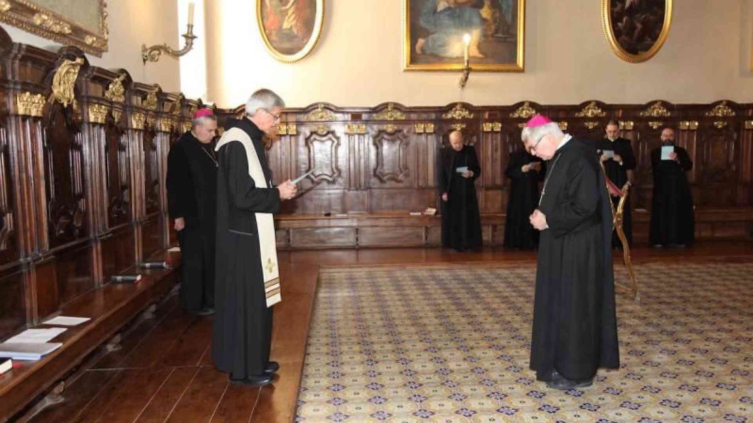 Dom Luca Fallica entra a Montecassino: senso di responsabilità e grande gioia