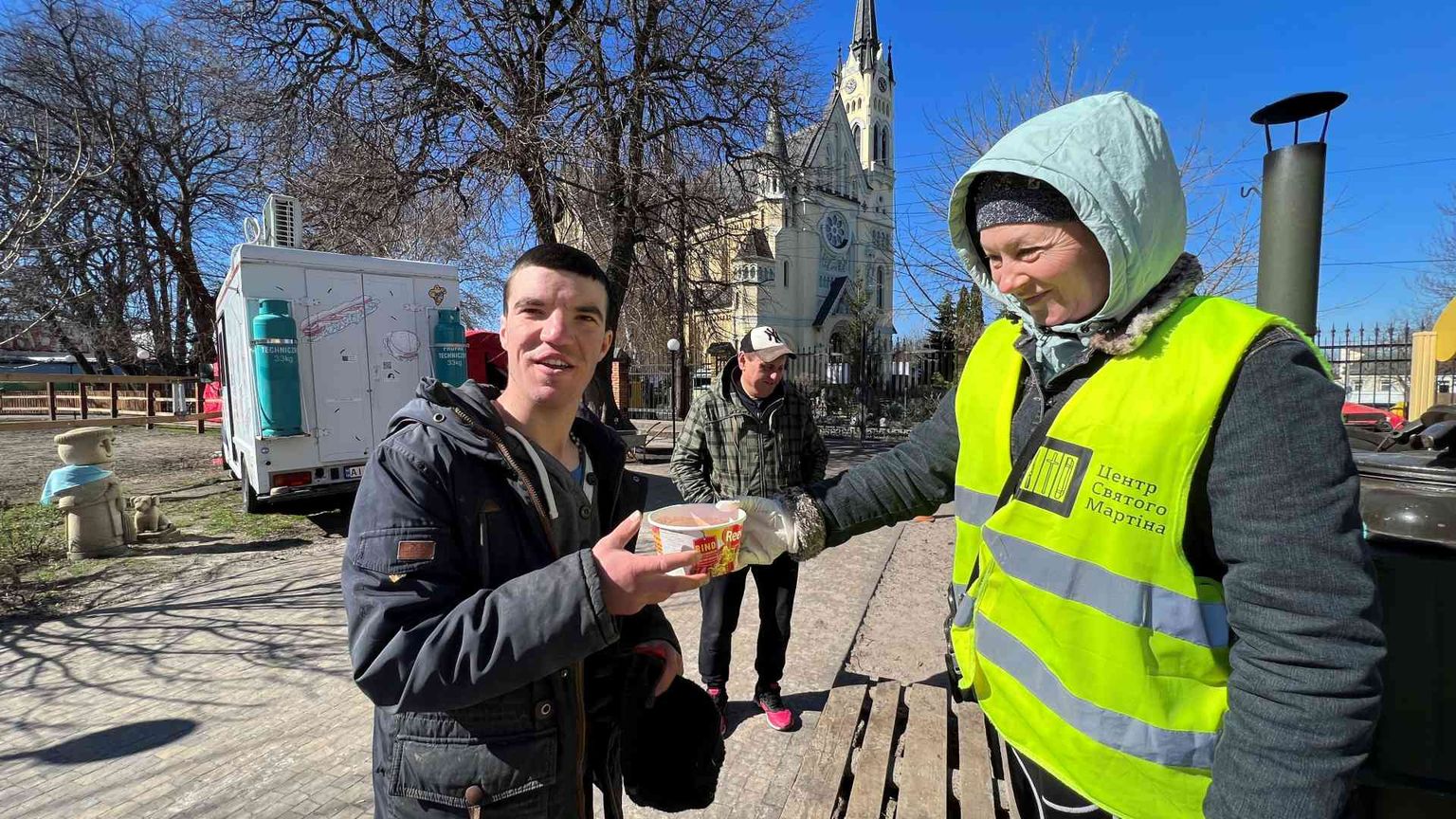 La Domenica delle palme fra i profughi di guerra