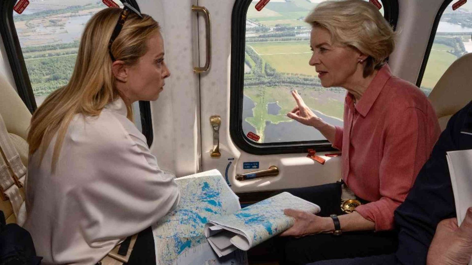 Von der Leyen in Romagna. «L'Ue è con voi». Meloni: sostegno da 9 Paesi