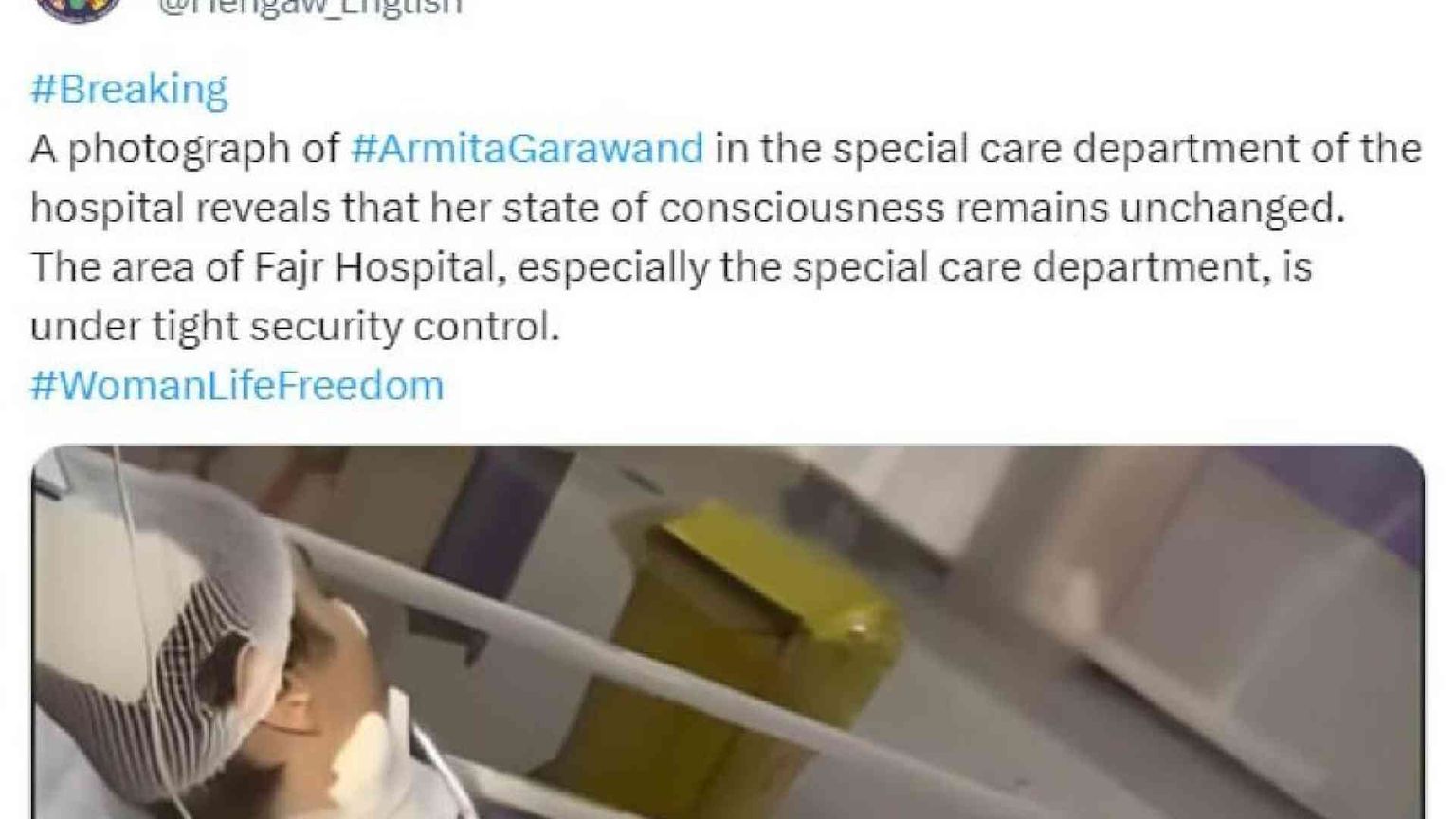 Si è spenta Armita Garavand, la 16enne che non portava il velo