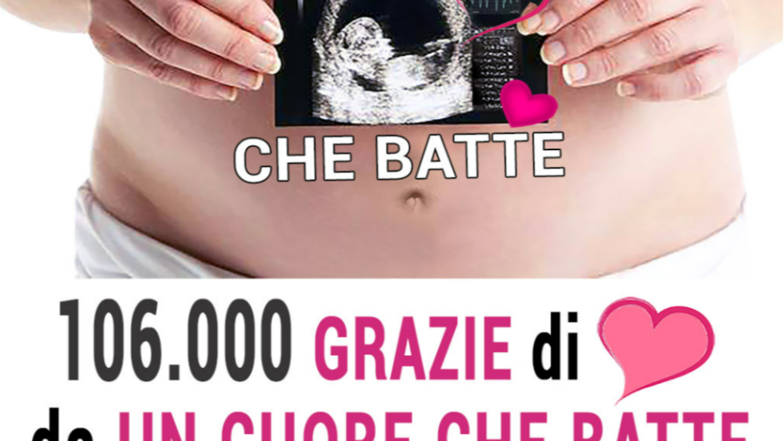 «Un cuore che batte», 106mila firme per cambiare la 194