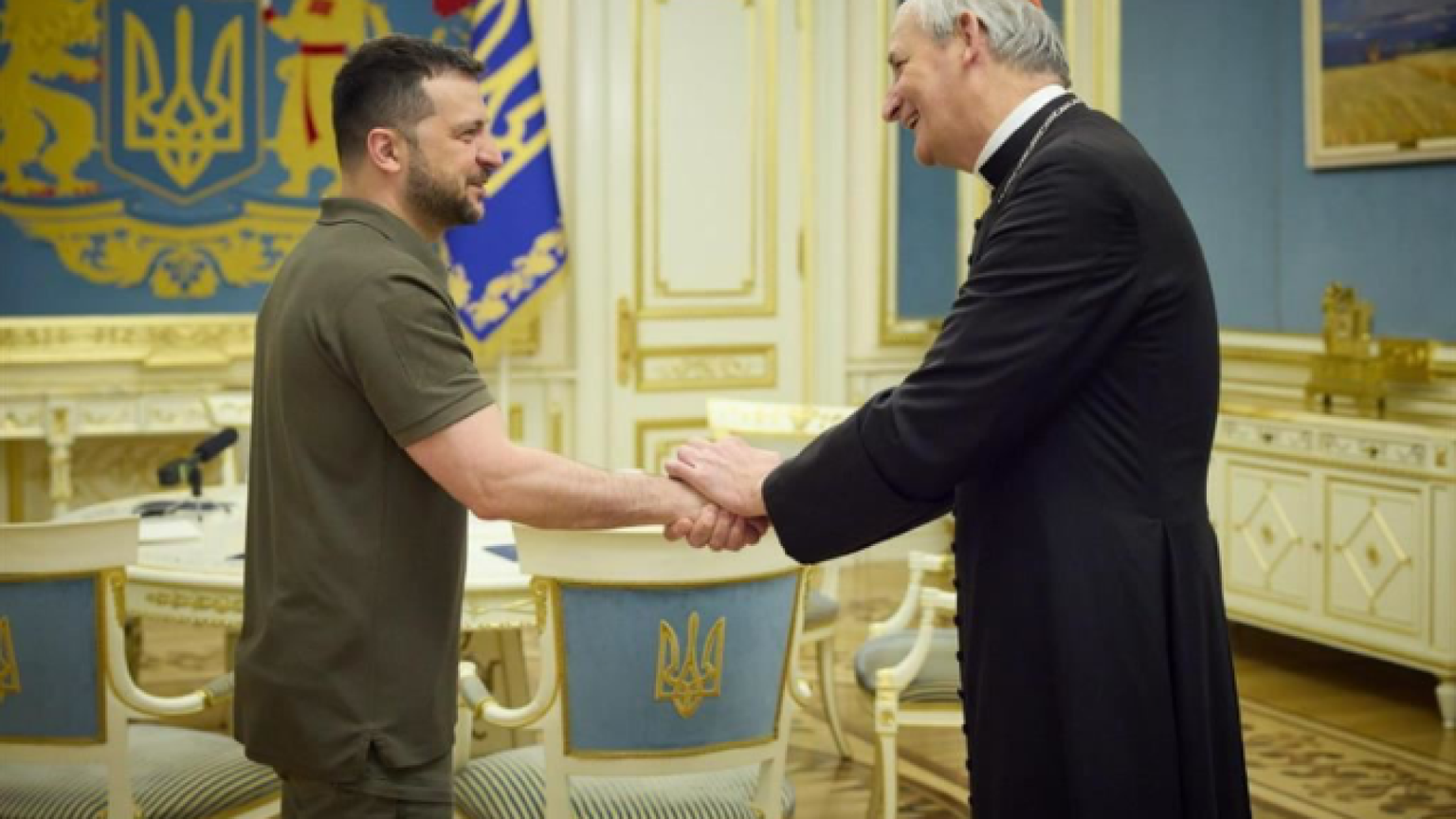 Da Zelensky un doppio riconoscimento per Zuppi e Parolin